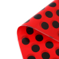 Preview: kindergeburtstag mädchen motto party tüten mitgebsel goodie bags punkte rot schwarz fasching karneval